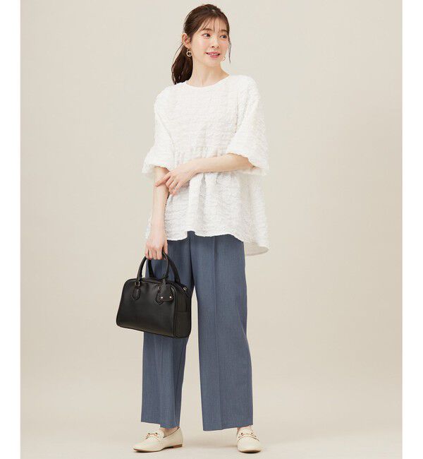 ANY SIS「【洗える】ワッフルライクフクレジャカード チュニック」|Tシャツ・カットソー|