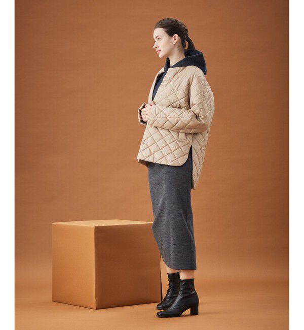 BEIGE,「【S-size】JACOB / キルティングアウター」|ダウン|