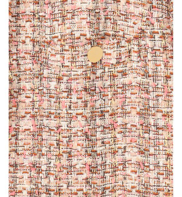 BEIGE,「【Oggi 4月号掲載】TEASEL / オーバーサイズツイードジャケット」|ノーカラージャケット|