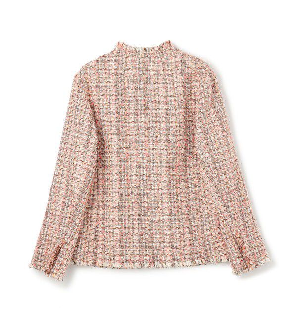 BEIGE,「【Oggi 4月号掲載】TEASEL / オーバーサイズツイードジャケット」|ノーカラージャケット|