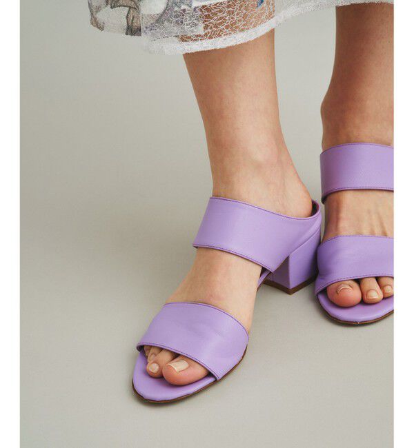 GRACE CONTINENTAL「CORSO ROMA ベルトサンダル」|サンダル|パープル