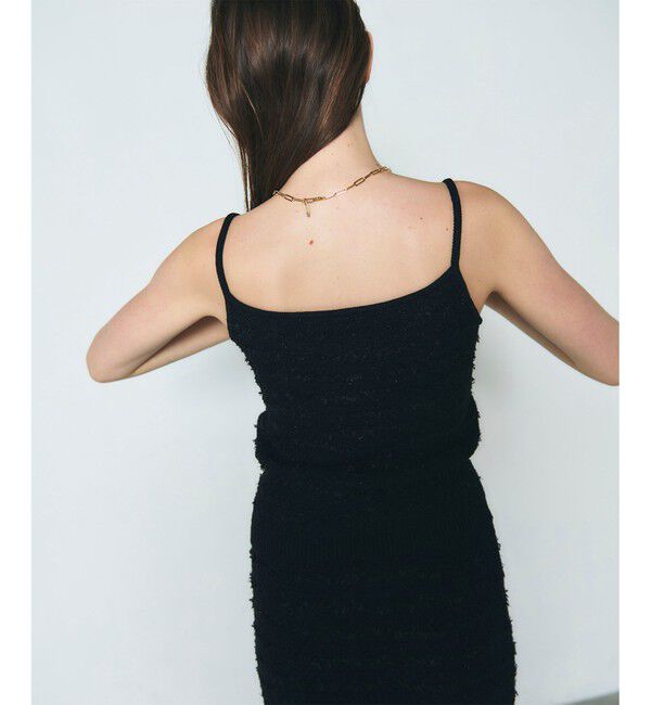 Diagram「ラメツイードニットキャミ」|ニット・セーター|ブラック