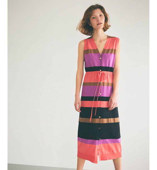 Grace Class「ニットマルチボーダージレ」|ベスト・ジレ|