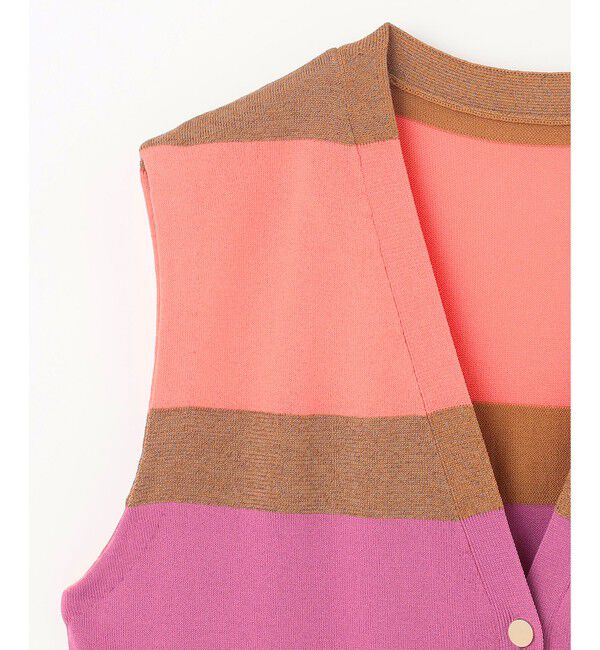 Grace Class「ニットマルチボーダージレ」|ベスト・ジレ|