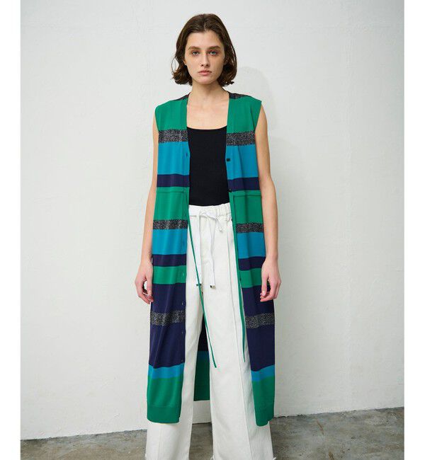 Grace Class「ニットマルチボーダージレ」|ベスト・ジレ|