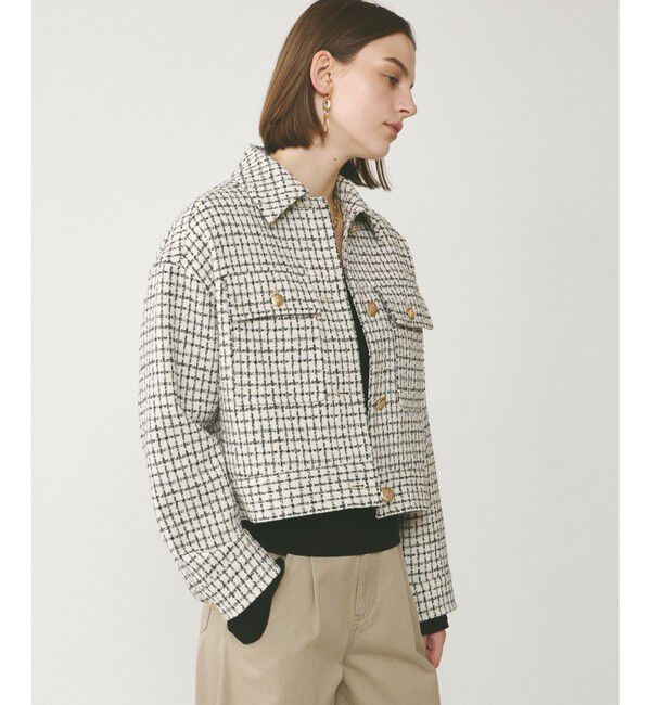  「チェックツイードブルゾン」|ブルゾン・スタジャン|