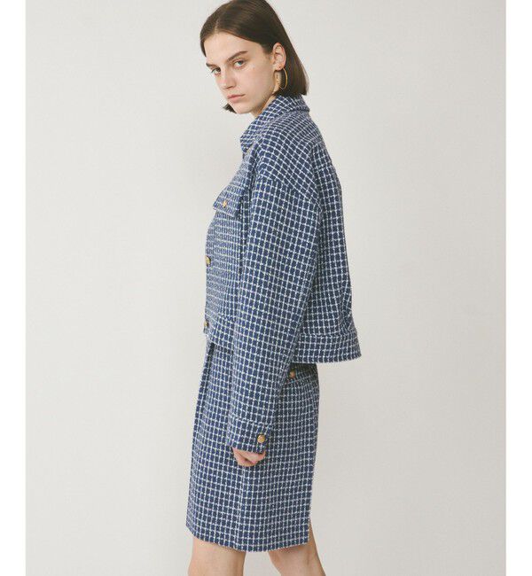  「チェックツイードブルゾン」|ブルゾン・スタジャン|