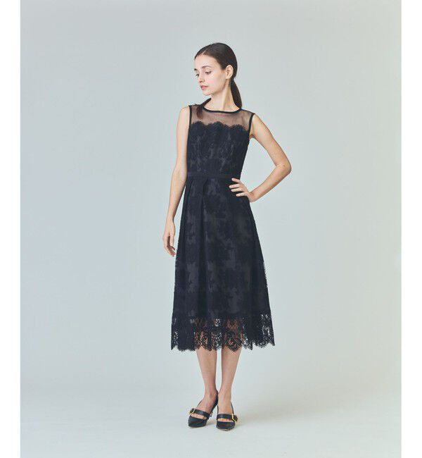  「リバーレースドレス」|ドレス|ブラック