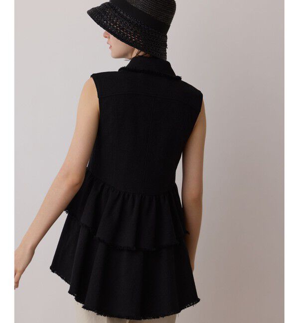 GRACE CONTINENTAL「ツイードフリンジジレ」|シャツ・ブラウス|