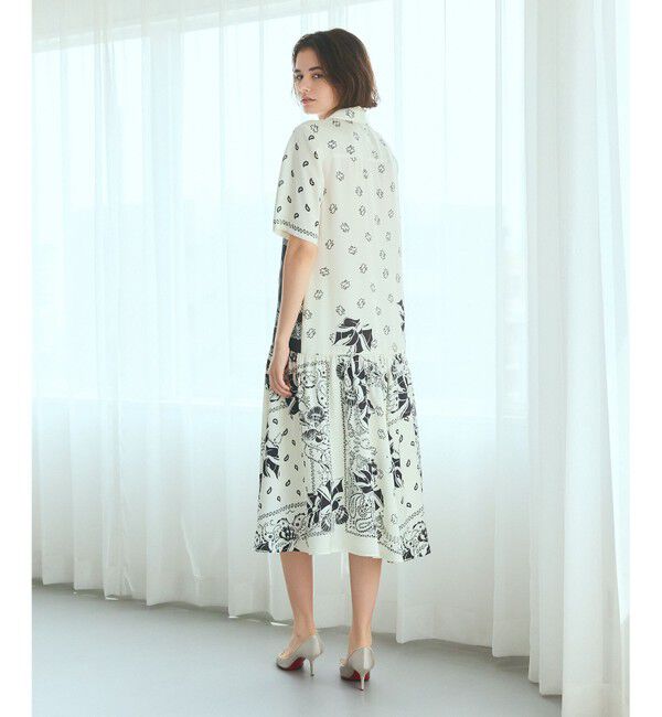 Grace Class「バンダナプリントシャツドレス」|ワンピース|