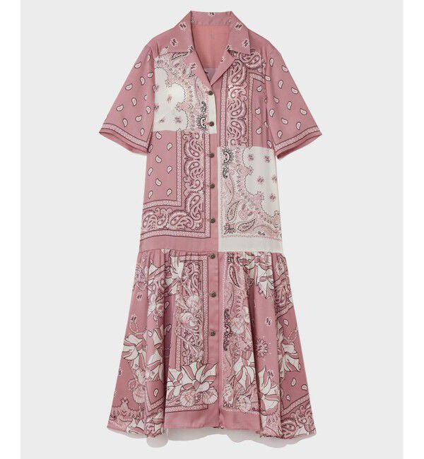 Grace Class「バンダナプリントシャツドレス」|ワンピース|