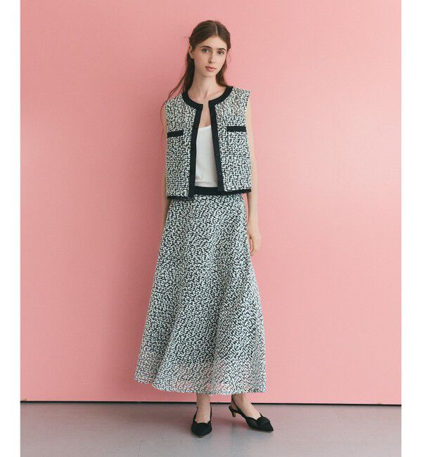 Grace Class「フェザーembドレス」|ドレス|ホワイト