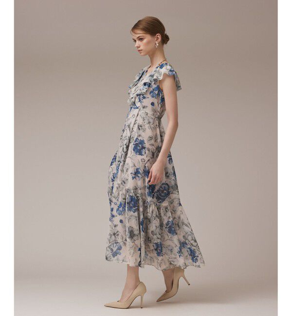 Diagram「フラワープリントフリルワンピース」|ワンピース|