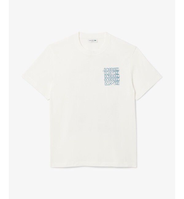 LACOSTE「ステンシルバックプリントTシャツ」|Tシャツ・カットソー|