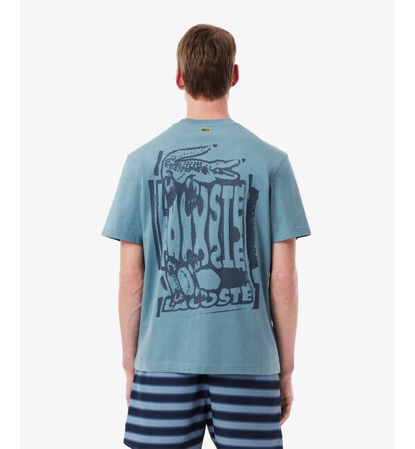 LACOSTE「ステンシルバックプリントTシャツ」|Tシャツ・カットソー|