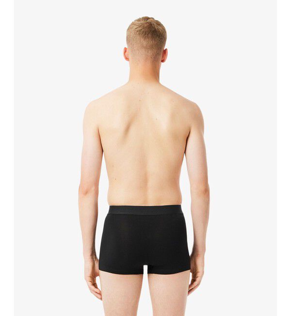 LACOSTE「ワニロゴジャカード3パックストレッチコットントランクショーツセット」|インナー|