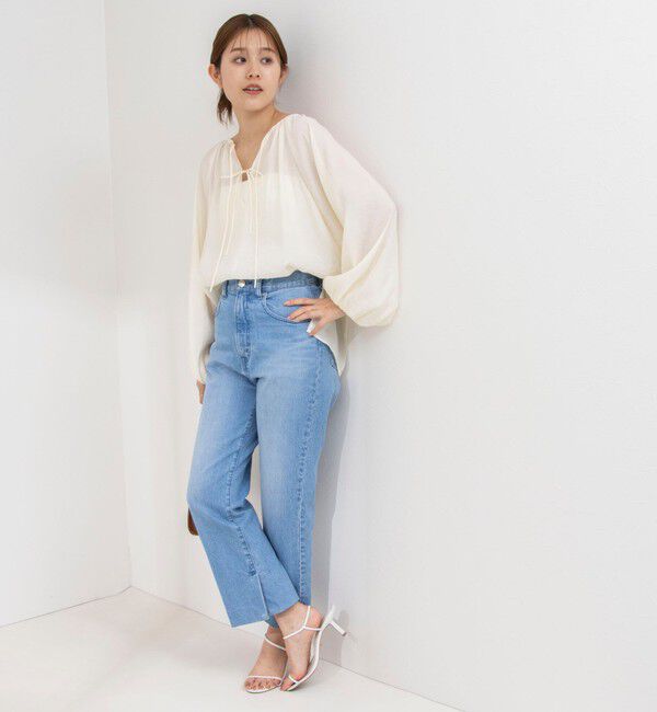 NOLLEY'S sophi「シアー割繊2WAYギャザーブラウス」|シャツ・ブラウス|