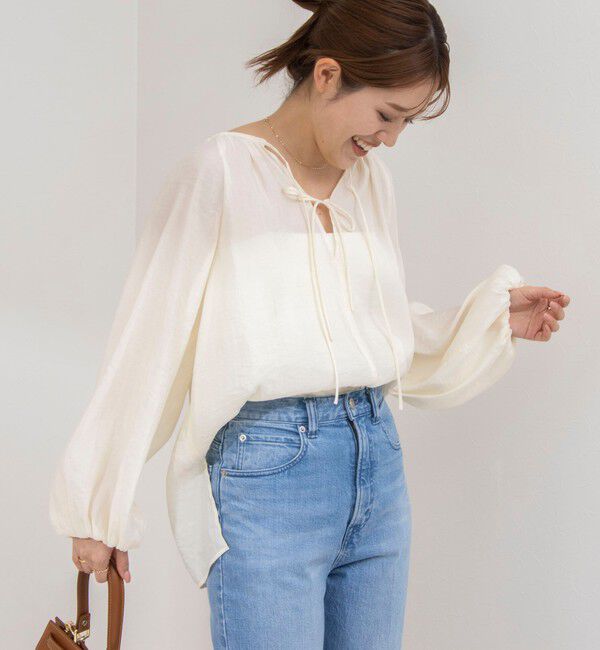 NOLLEY'S sophi「シアー割繊2WAYギャザーブラウス」|シャツ・ブラウス|