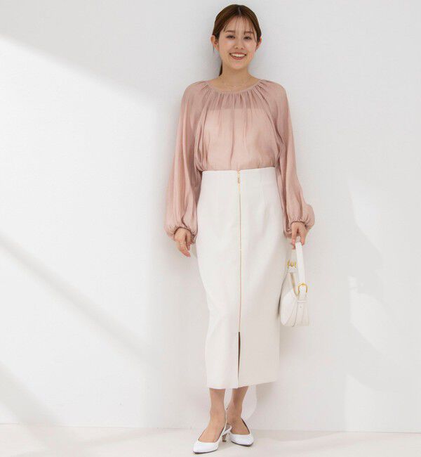 NOLLEY'S sophi「シアー割繊2WAYギャザーブラウス」|シャツ・ブラウス|