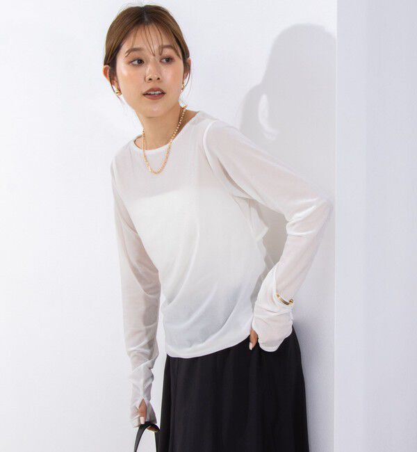 NOLLEY'S「シアーベロアロンT」|Tシャツ・カットソー|