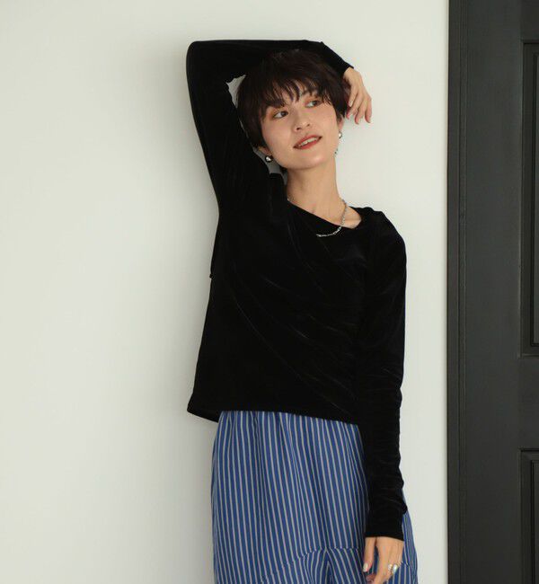 NOLLEY'S「シアーベロアロンT」|Tシャツ・カットソー|