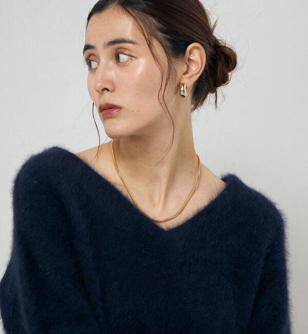 NOLLEY'S sophi「カシミヤ混ヘアリー2WAYプルオーバーニット」|ニット・セーター|