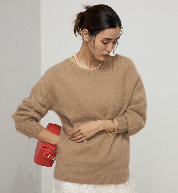 NOLLEY'S sophi「カシミヤ混ヘアリー2WAYプルオーバーニット」|ニット・セーター|