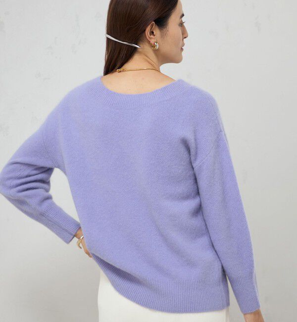 NOLLEY'S sophi「カシミヤ混ヘアリー2WAYプルオーバーニット」|ニット・セーター|