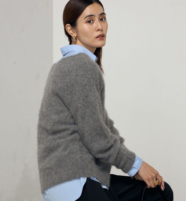 NOLLEY'S sophi「カシミヤ混ヘアリー2WAYプルオーバーニット」|ニット・セーター|