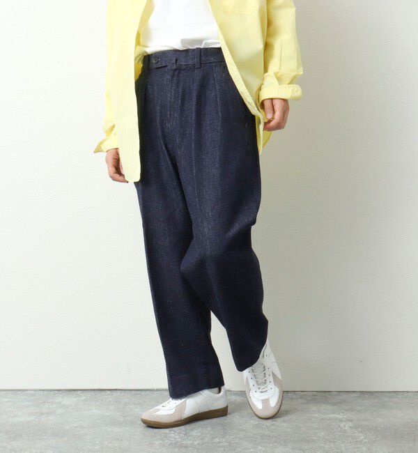 WORK ABOUT「NSOK デニム2タックワイドパンツ 25SS」|デニム|