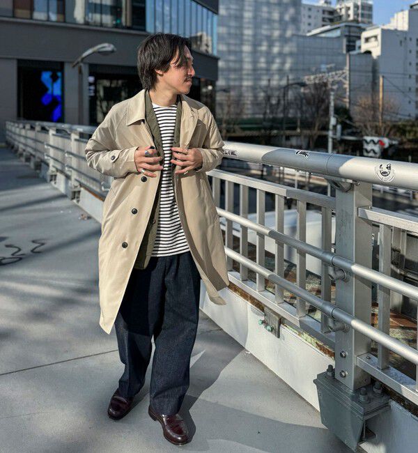 NOLLEY'S goodman「【TAION/タイオン】《ビジカジ対応》別注ステンカラーコート 25SS」|ステンカラーコート|