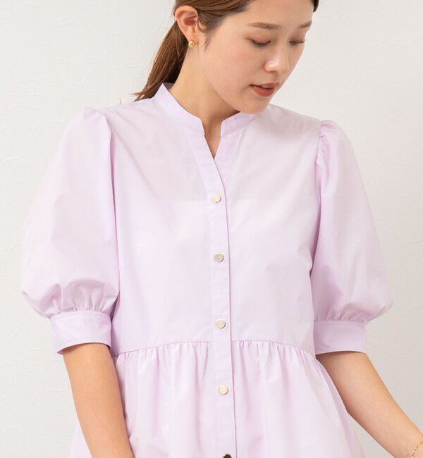 NOLLEY'S sophi「ペプラムシャツブラウス」|シャツ・ブラウス|