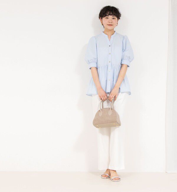 NOLLEY'S sophi「《セットアップ対応》ウォッシャブルツイルイージータックワイドパンツ」|その他|