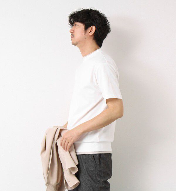 NOLLEY'S goodman「《接触冷感》スーピマコットン ダブルカラーTee 25SS」|Tシャツ・カットソー|