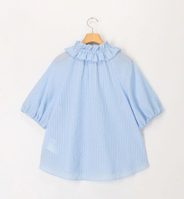 NOLLEY'S sophi「サッカーチェックフリルネックブラウス」|シャツ・ブラウス|