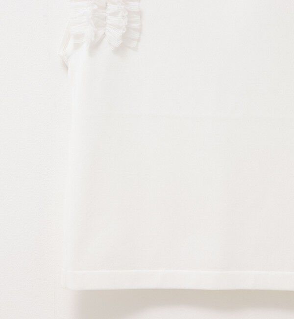 NOLLEY'S「【PR阿部☆別注】《手洗い可能》肩フリルノースリーブプルオーバーニット」|ニット・セーター|