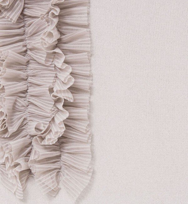 NOLLEY'S「【PR阿部☆別注】《手洗い可能》肩フリルノースリーブプルオーバーニット」|ニット・セーター|