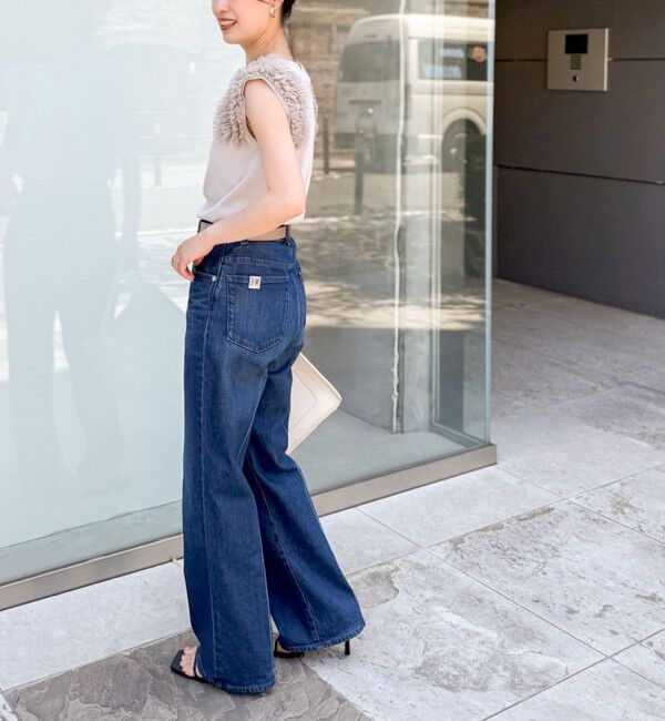 NOLLEY'S「【PR阿部☆別注】《手洗い可能》肩フリルノースリーブプルオーバーニット」|ニット・セーター|