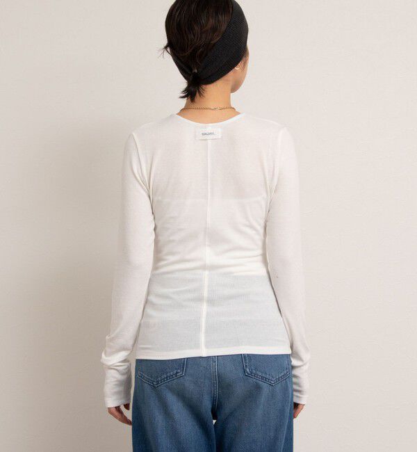 NOLLEY'S「【MAQWEL/マクウェル】リブクルーネックカーディガン」|カーディガン|