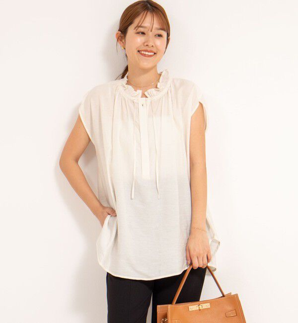 NOLLEY'S「フリル衿ブラウス」|シャツ・ブラウス|