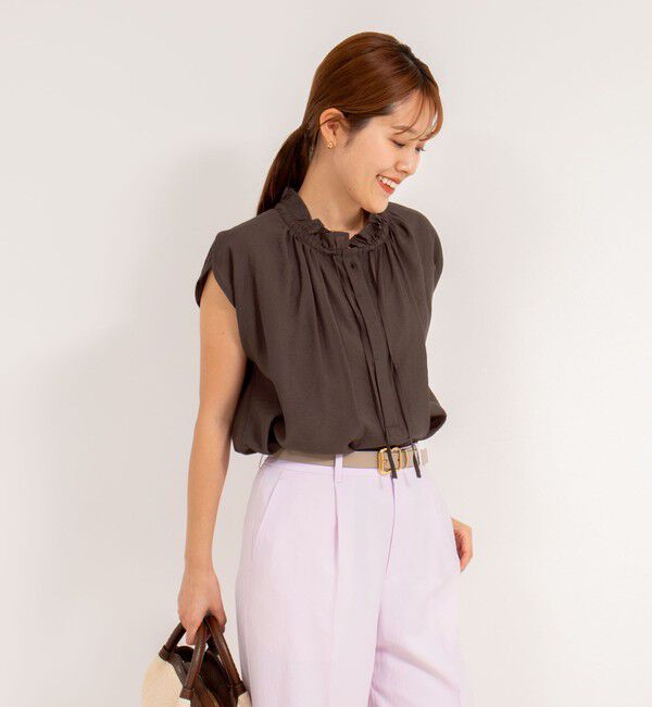 NOLLEY'S「フリル衿ブラウス」|シャツ・ブラウス|