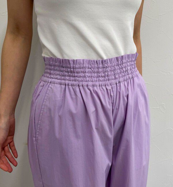 fredy emue「綿ナイロンストレッチセミワイドパンツ」|チノ|