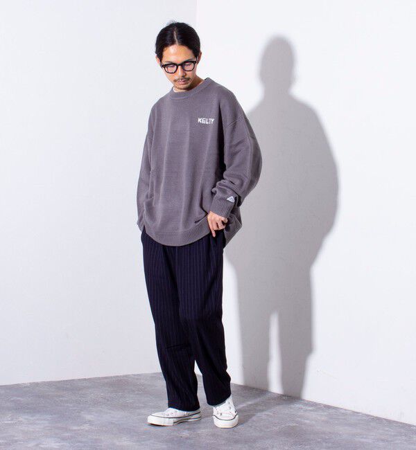 GLOSTER「【限定展開】【KELTY&times;GLOSTER】別注 ジャガード クルーネックニットプルオーバー」|ニット・セーター|