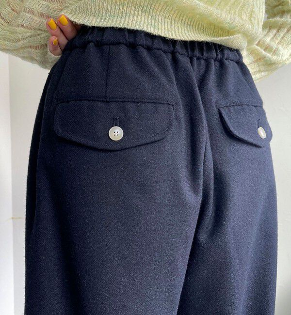 fredy emue「ウール混ウォッシャブルイージーパンツ」|チノ|