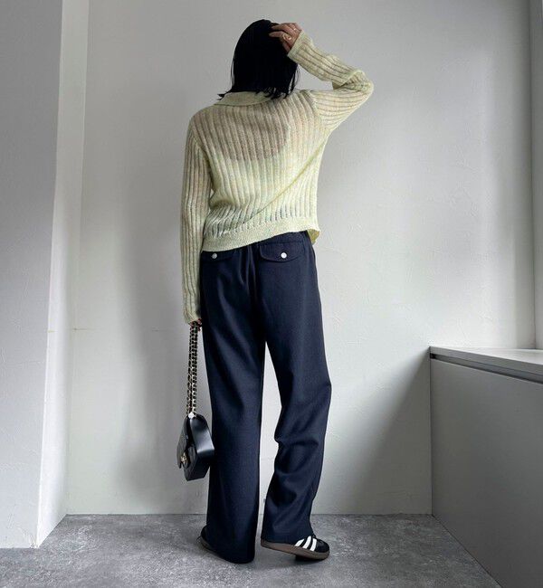 fredy emue「ウール混ウォッシャブルイージーパンツ」|チノ|