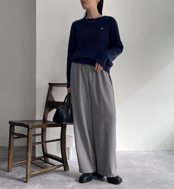 fredy emue「ウール混ウォッシャブルイージーパンツ」|チノ|