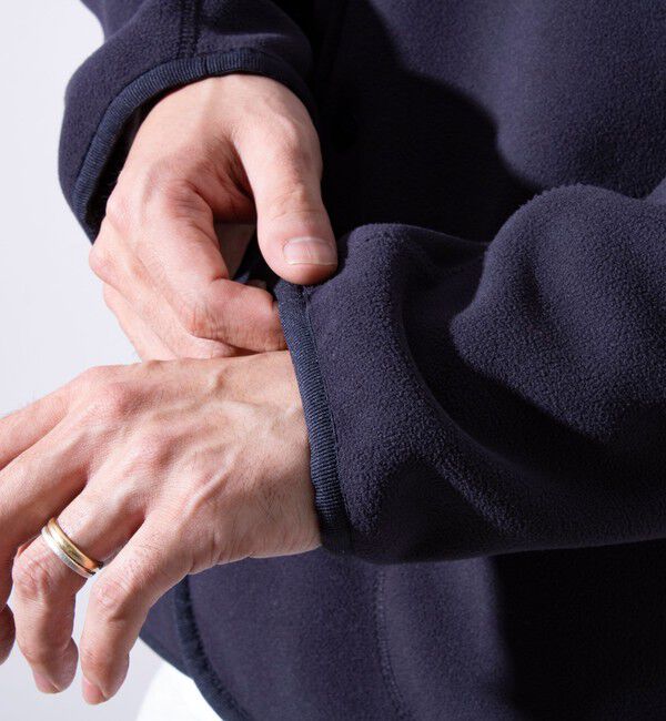 GLOSTER「【GLOSTER/グロスター】フレンチブルドッグ刺繍 フリースカーディガン ワンポイント」|カーディガン|