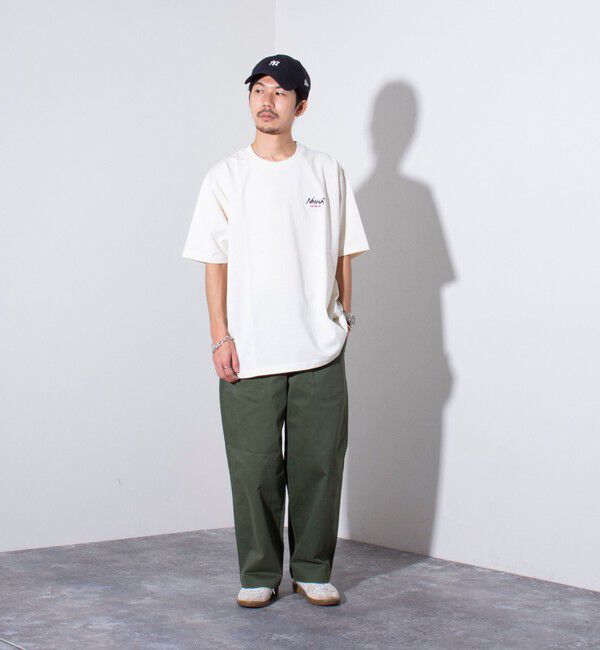 GLOSTER「【NANGA&times;GLOSTER】別注 ワンポイントロゴ刺繍 バックプリントTシャツ」|Tシャツ・カットソー|