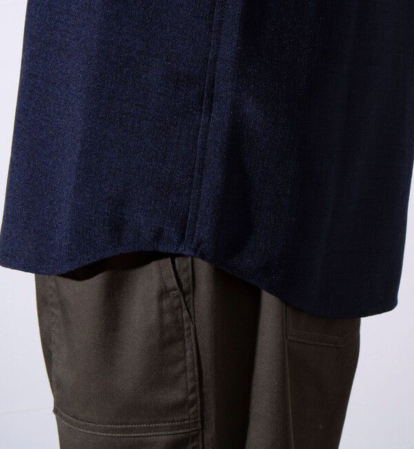 GLOSTER「【GLOSTER/グロスター】リネンライクキャンバス チビ衿ボタンダウンシャツ」|シャツ・ブラウス|