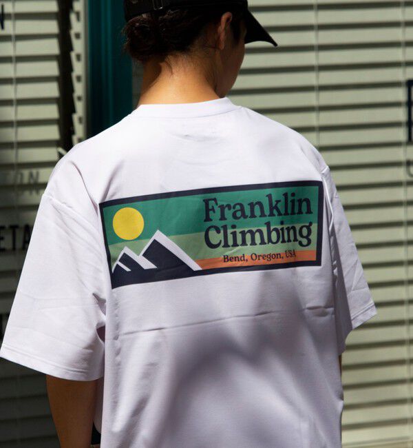 GLOSTER「【Franklin Climbing】FLEX TECH バックプリント 半袖ロゴTシャツ」|Tシャツ・カットソー|ホワイト